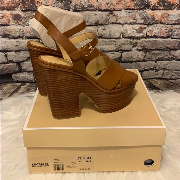 Michael Kors wedges Divia shoes platforms sandals - Picture 2 of 8